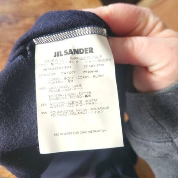 Jill Sander black wool knotted neck dress - Picture 3 of 4